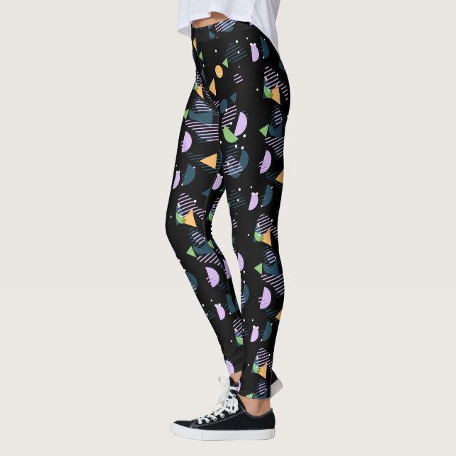 Legging Padrão de Arte Geométrica de 50 Legal Funky (Esquerda)