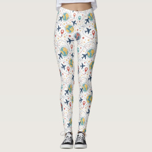 Legging Padrão de Aviação de Viagens Globais (1)