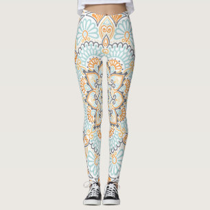 Legging Padrão de azulejo sem costura: design decorativo e