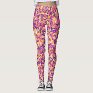 Legging Padrão de Azulejos do mosaico