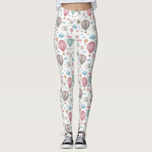 Legging Padrão de Balão de Ar Quente Vintage (1)