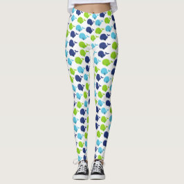 Legging Padrão De Baleias, Baleias Cutas, Animais Do Mar