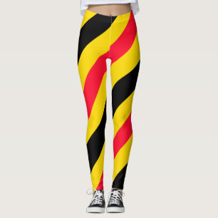Legging Padrão de bandeira da Bélgica