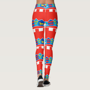 Legging Padrão de bandeira da Croácia