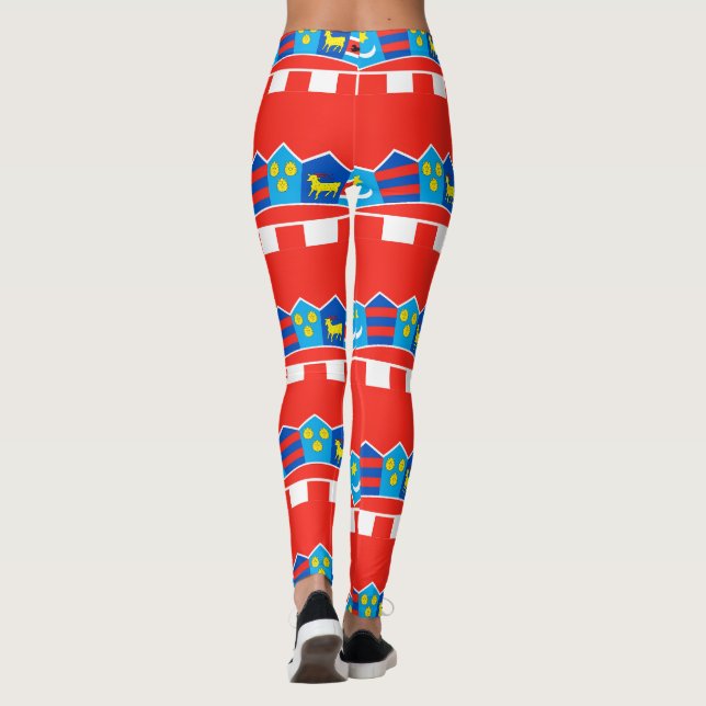 Legging Padrão de bandeira da Croácia (Verso)