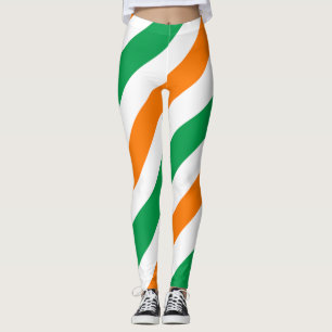 Legging Padrão de bandeira da Irlanda