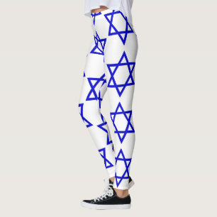 Legging Padrão de bandeira de Israel