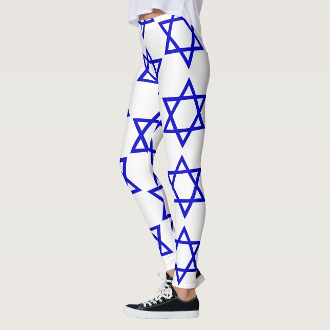 Legging Padrão de bandeira de Israel (Esquerda)