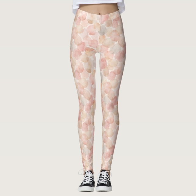 Legging Padrão de Blob Aquarela (Frente)