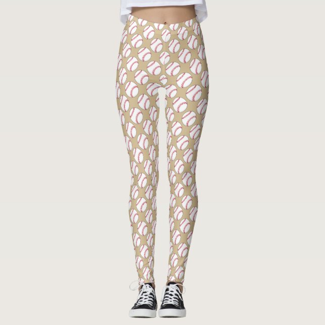 Legging Padrão de Bola de Baseball (Frente)