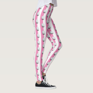 Legging Padrão de Bolas de Golfe   Legal prenda desportiv