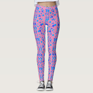 Legging Padrão de bolhas C01.azul rosa BG