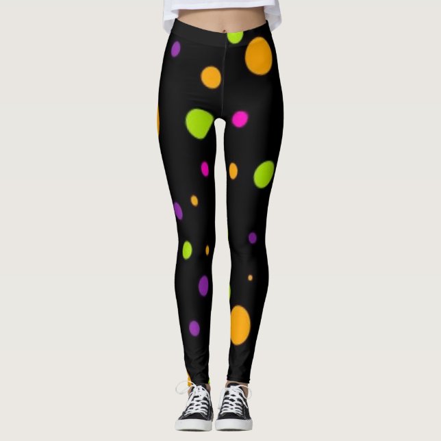 Legging padrão de bolinhas (Frente)