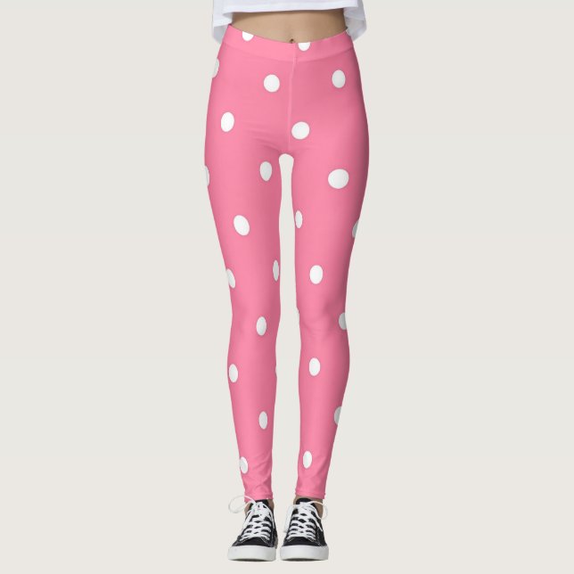 Legging padrão de bolinhas (Frente)
