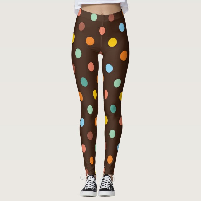 Legging padrão de bolinhas (Frente)