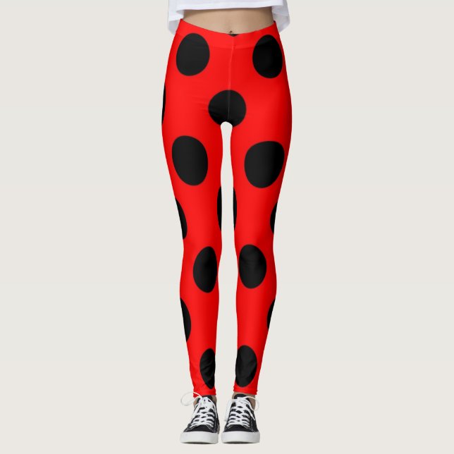 Legging padrão de bolinhas (Frente)