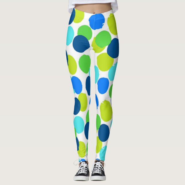 Legging padrão de bolinhas (Frente)