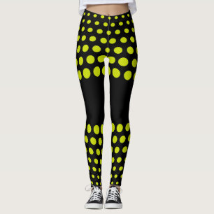 Legging Padrão de Bolinhas Verde Lima