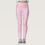 Legging Padrão de Borboletas de Aquarela Rosa<br><div class="desc">Lindo padrão de penas de aquarela.</div>