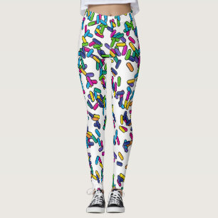 Legging Padrão de borrifadas espalhadas