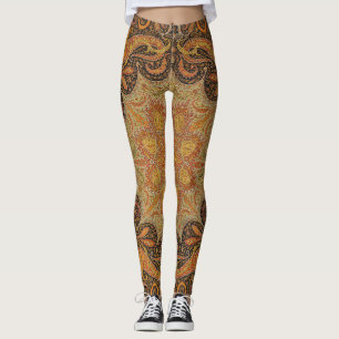 Legging Padrão de Botek Indiano Antiquado