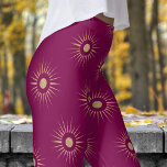 Legging Padrão de Burst do Sol do Vinho Vermelho na moda<br><div class="desc">Bravo e bonito: Deixe seu estilo brilhar com essas pernas do Sun Burst! Apresentando um design chic, atraente para os olhos, estas leggings são perfeitas para adicionar uma explosão de cor e energia a qualquer equipamento. Quer esteja a trabalhar ou a deitar-se, faça uma declaração ousada e acenda o seu...</div>
