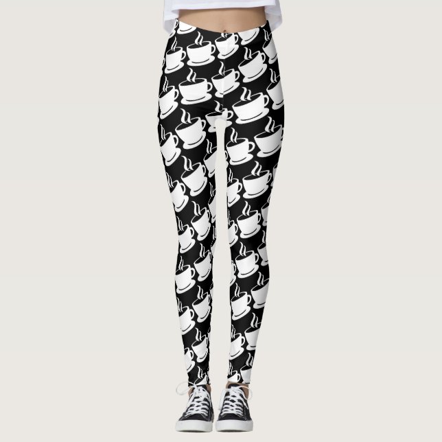 Legging Padrão de café (Frente)