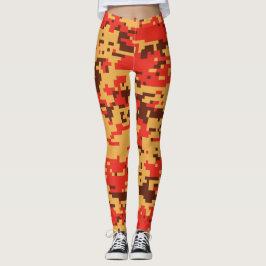 Legging Padrão de Camo Digital de Queda