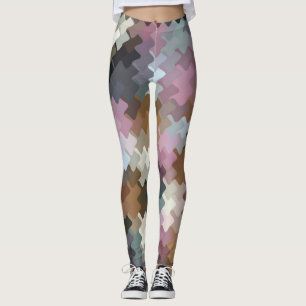 Legging Padrão de Camo Digital Multicolor