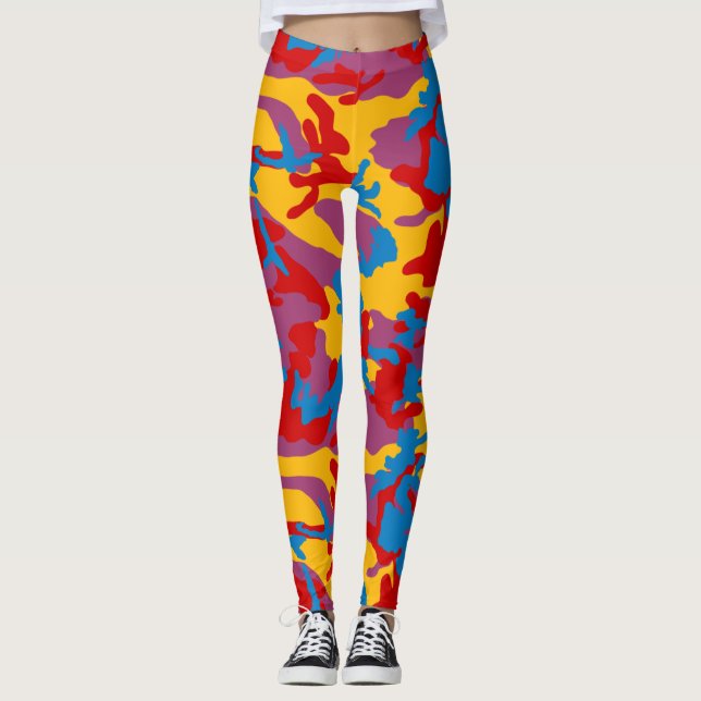 Legging Padrão de Camo Negrito (Frente)