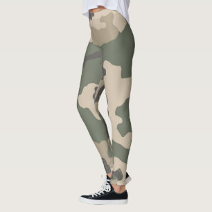 Legging Padrão de Camo Verde