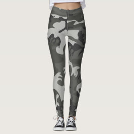Legging Padrão de Camuflagem de cinzas, Padrão Militar, Ex