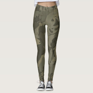 Legging Padrão de Camuflagem de Pesca para Garota do País