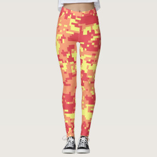 Legging Padrão de Camuflagem Digital Sunshine