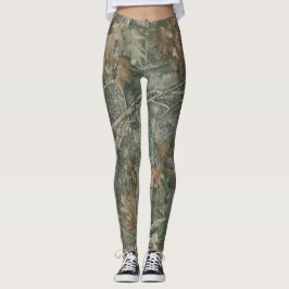 Legging Padrão de Camuflagem Florestal