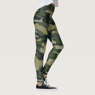 Legging Padrão de Camuflagem Florestal Tático Camuflagem M
