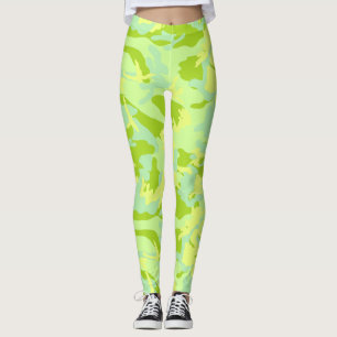 Legging Padrão de Camuflagem SpringTime
