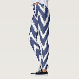 Legging Padrão de Chevron de Mirtilo da Casa do Sul