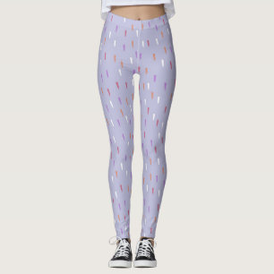 Legging padrão de chuva colorido