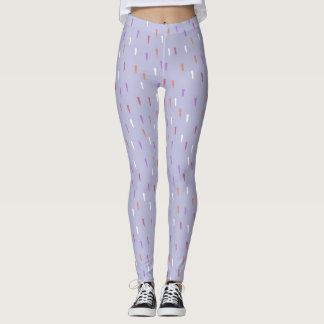 Legging padrão de chuva colorido