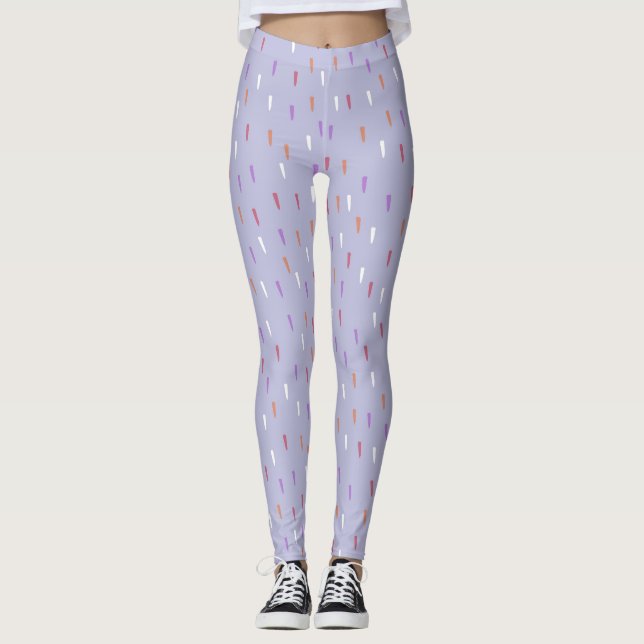 Legging padrão de chuva colorido (Frente)