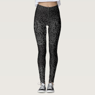 Legging Padrão de circuito conectado b GB preto