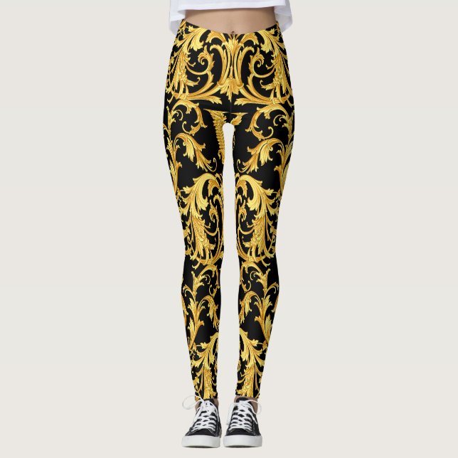 Legging Padrão de Coleção de Barocco Versace (Frente)