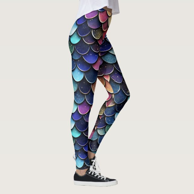 Legging Padrão de Cor da Escala Sparkle (Direita)