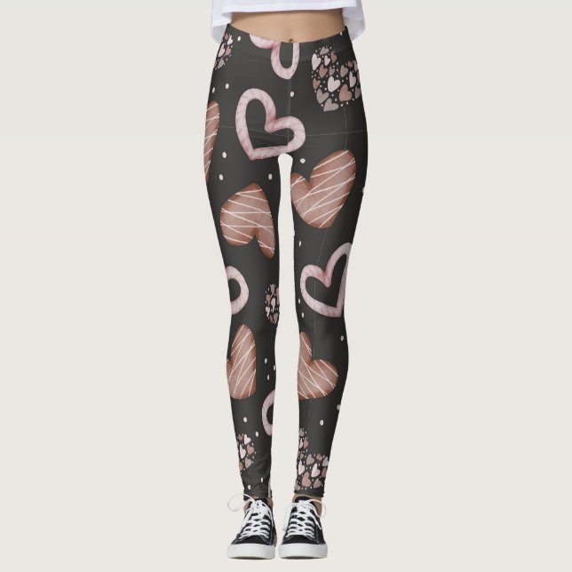 Legging Padrão de Coração 35 (Frente)