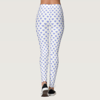 Legging Padrão de coração pastelcore