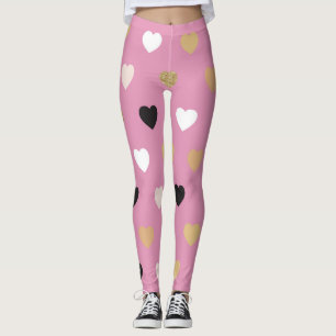 Legging Padrão de Corações 32