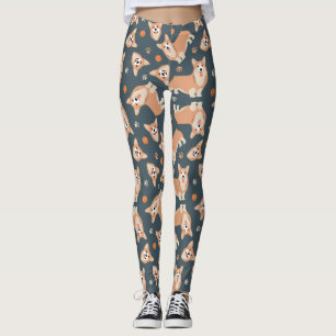 Legging Padrão de Corgi Cute