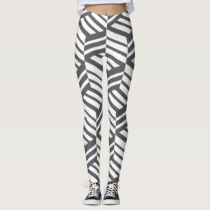Legging Padrão de cubo geométrico moderno, urbano e din