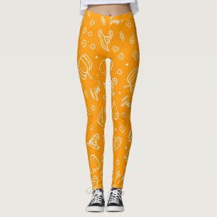 Legging Padrão de Dia das Bruxas
